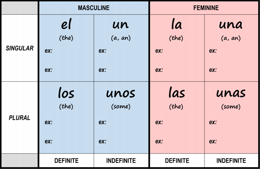 nouns-and-articles-spanish-with-se-or-bravo